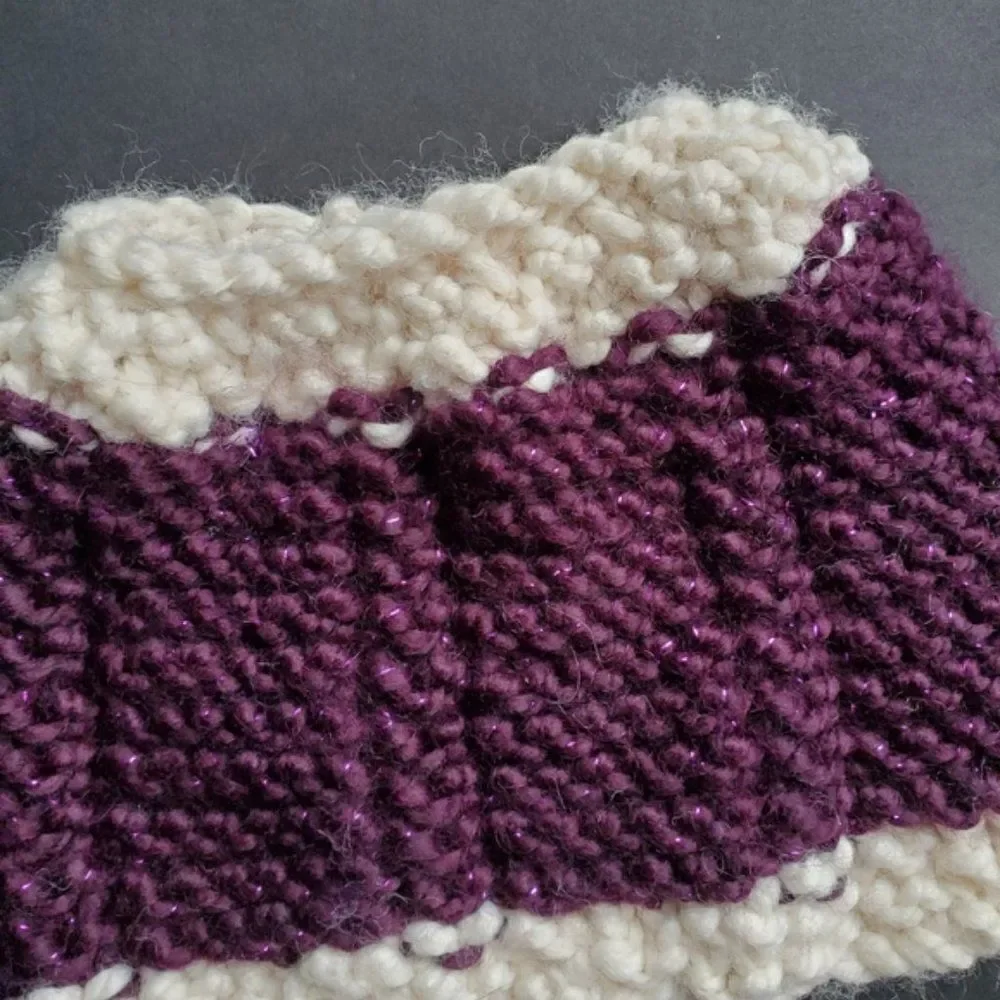 Hand made Messy Bun Knitted Hat